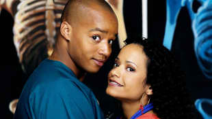 Donald Faison and Judy Reyes in 'Scrubs'