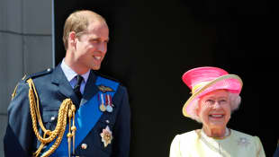 The Queen and the Duke of Cambridge
