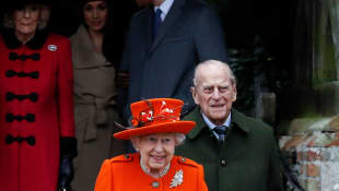 Reina Isabel y el príncipe Felipe