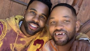 Will Smith is toothless in 'accident' with Jason Derulo!
