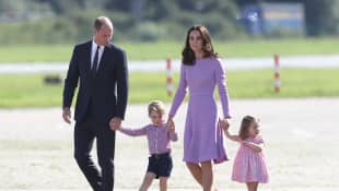 Prince William, Duchess Kate, Prince George, and Princess Charlotte