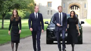 William, Kate, Harry, and Meghan meet for queen Elizabeth II's death