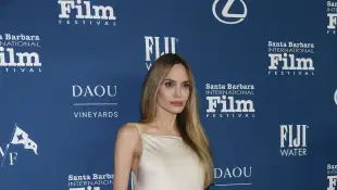 Angelina Jolie braless on the red carpet