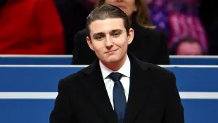 barron trump joe biden inauguration conversation exchange