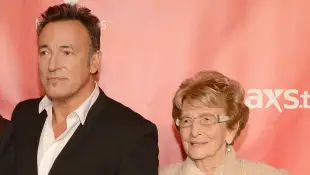 Bruce Springsteen with his mother Adele