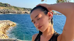 Dua Lipa enjoys her vacation