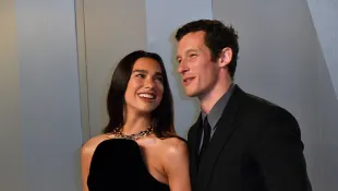 Dua Lipa and Callum Turner shine
