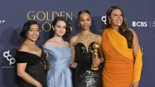 The stars of the movie "Emilia Perez"