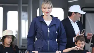 princess charlene boat water hairstyle style