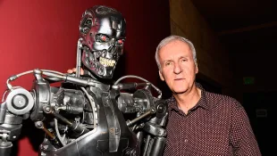 American Cinematheque 30th Anniversary Screening Of "The Terminator" James Cameron & Gale Anne Hurd
