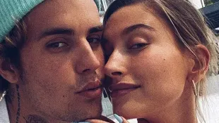 Hailey Baldwin with her husband Justin Bieber.