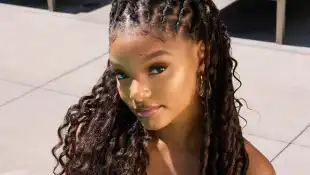 halle bailey hot sexy bikini xxl cleavage
