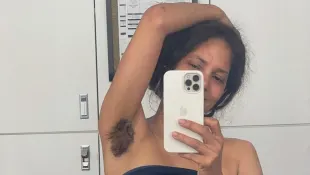 halle berry look net armpit hair