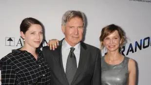 Harrison Ford with daughter Georgia and Calista Flockhart