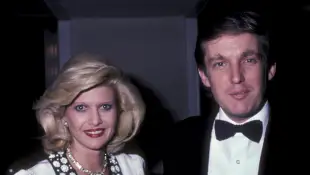 Ivana and Donald Trump at an event in 1985