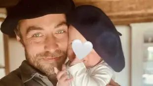 James Middleton and his son Inigo