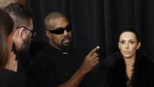 Kanye West and Bianca Censori at the Grammys 2025