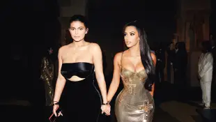 Kylie Jenner and Kim Kardashian West