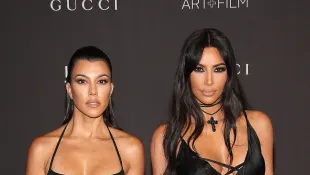 Kourtney and Kim Kardashian 