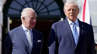 King Charles III and Donald Trump
