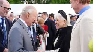 King Charles III and Helen Mirren