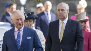 King Charles and Prince Andrew