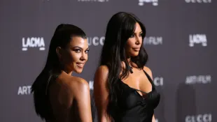 Kourtney Kardashian and Kim Kardashian