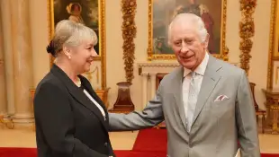 King Charles at an appointment on March 26, 2024