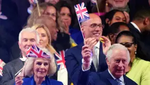 King Charles and Queen Camilla celebrated at the coronation concert