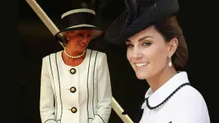 Lady Diana and Duchess Kate looks outfits