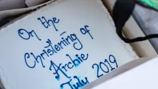 Archie Christening Cake