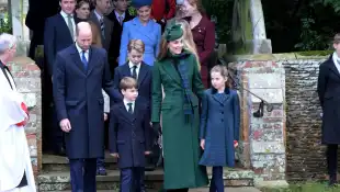 Prince William and Princess Kate with their children