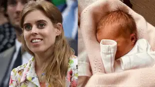 Princess Beatrice and her daughter Athena