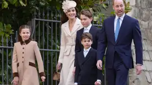 Princess Kate and Prince William with their children
