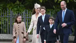 Princess Kate and Prince William with their children
