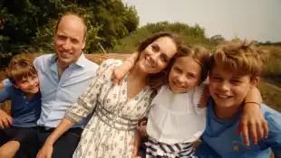 Prince Louis, Prince William, Princess Kate, Princess Charlotte &amp; Prince George