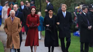 The Royal Family Attend Church On Christmas Day
