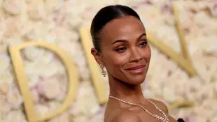 Zoe Saldana 2025 at the Golden Globes