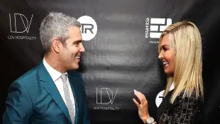 Andy Cohen and Tinsley Mortimer