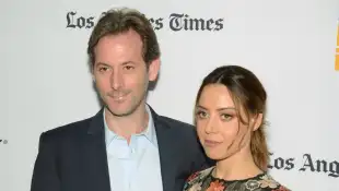 Aubrey Plaza and Jeff Baena attends the screening of The Little Hours during 2017 Los Angeles Film F