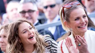 Drew Barrymore and Cameron Diaz attend Lucy Liu's Walk of Fame ceremony in Hollywood on May 1, 2019.