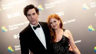 Sacha Baron Cohen and Isla Fisher