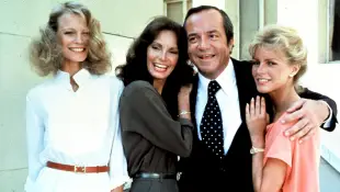 David Doyle, Shelley Hack, Jaclyn Smith, and Cheryl Ladd in 'Charlie's Angels'