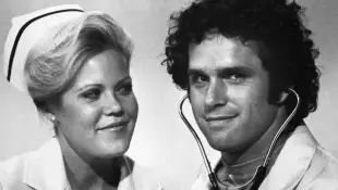 Christopher Norris and Gregory Harrison