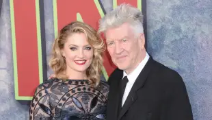 Mädchen Amick and David Lynch in 2017.
