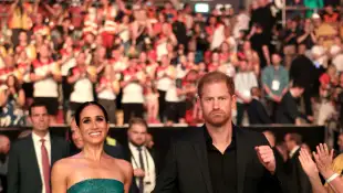 Meghan and Harry at the closing ceremony of the Invictus Games