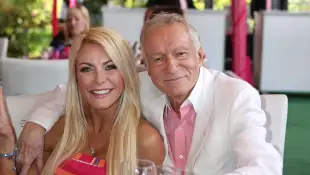 Crystal Hefner and Hugh Hefner
