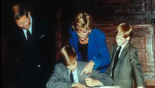 Prince William and Prince Harry as kids