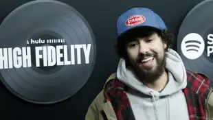 Ramy Youssef arrives on the red carpet at the High Fidelity New York Premiere at The Metrograph on Thursday, February 1