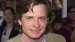 at the premiere of Disney s Atlantis at the El Capitan Theater, Hollywood, 06-03-01 Michael J. Fox at the premiere of Di